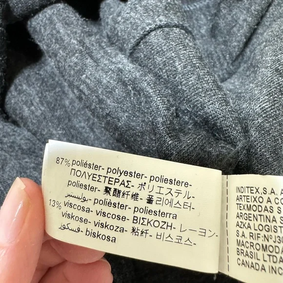 NWT Zara Gray Handkerchief Skirt - Picture 5 of 5